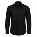 Zenvix Noir Tailored Shirt – Midnight Black